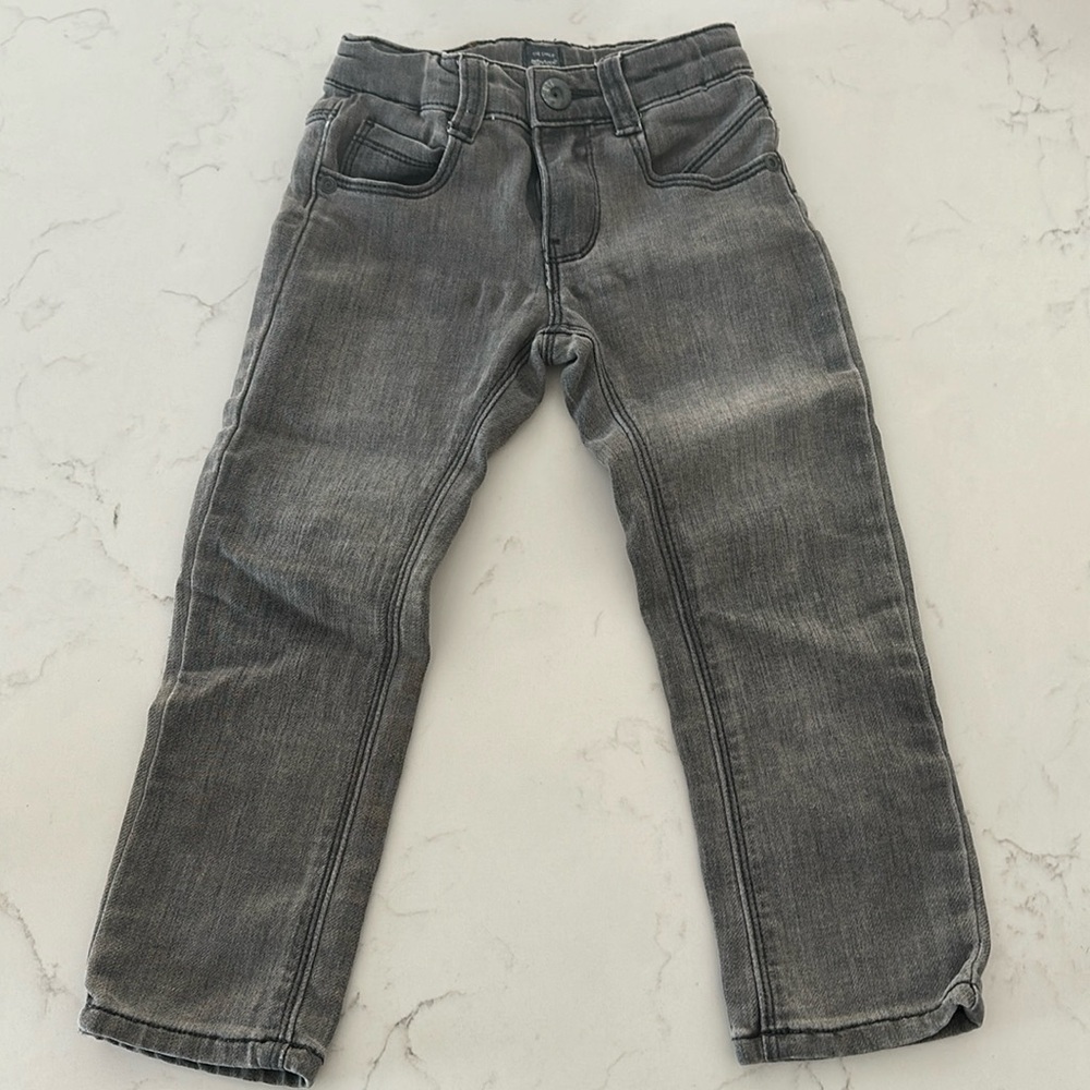 2T Grey washed skinny jeans